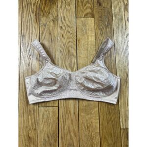 Playtex 4745 Lace Bra Wireless Beige Full‎ Coverage Support Comfort 40C